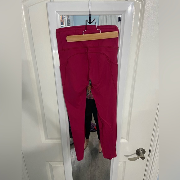 Lululemon Fast & Free 7/8 Tight II *Nulux 25" Violet Red - Picture 4 of 6